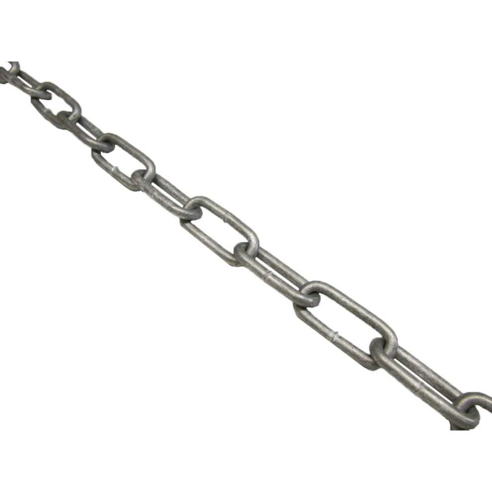 Long Link Galvanised Steel Chain 16Mm (Heavy Duty Caravan Tether) 707152588461