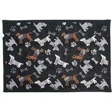 (Dancing Dogs) Pets Instinct Pets Food Mat Pet Feeding Placemat