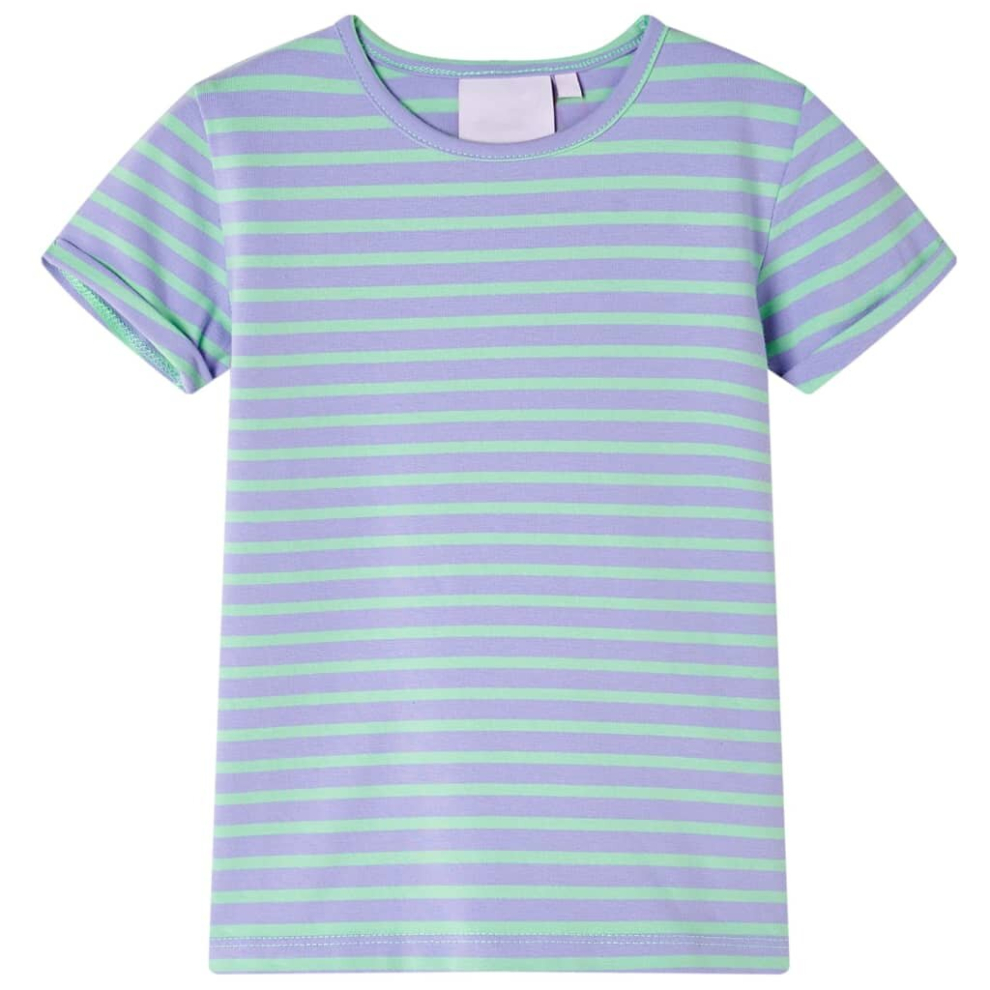 (mint, 92) Kids' T-shirt Short Sleeves Children's T Shirt Kids' Tops Tee Stripe Design