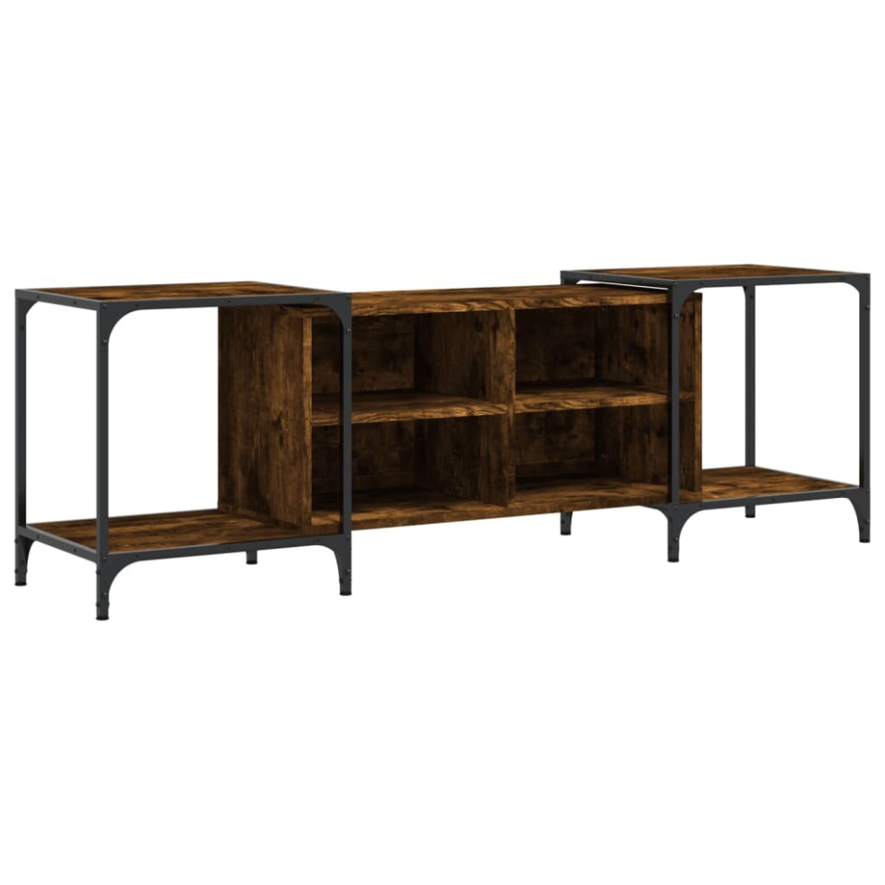 (smoked oak, 153 x 37 x 50 cm) vidaXL TV Cabinet TV Unit Media TV Stand Entertainment Centre Engineered Wood