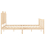 VidaXL (natural, 160 x 200 cm) vidaXL Bed Frame Bed Base Platform Bed with Headboard Small Single Solid Wood 7