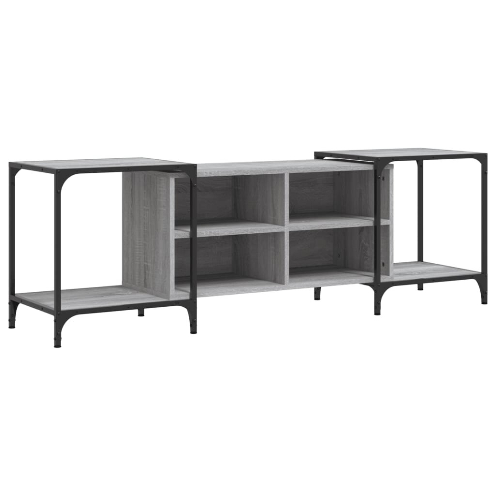 Vidaxl (Grey Sonoma, 153 X 37 X 50 Cm) Tv Cabinet Tv Unit Media Tv Stand Entertainment Centre Engineered Wood