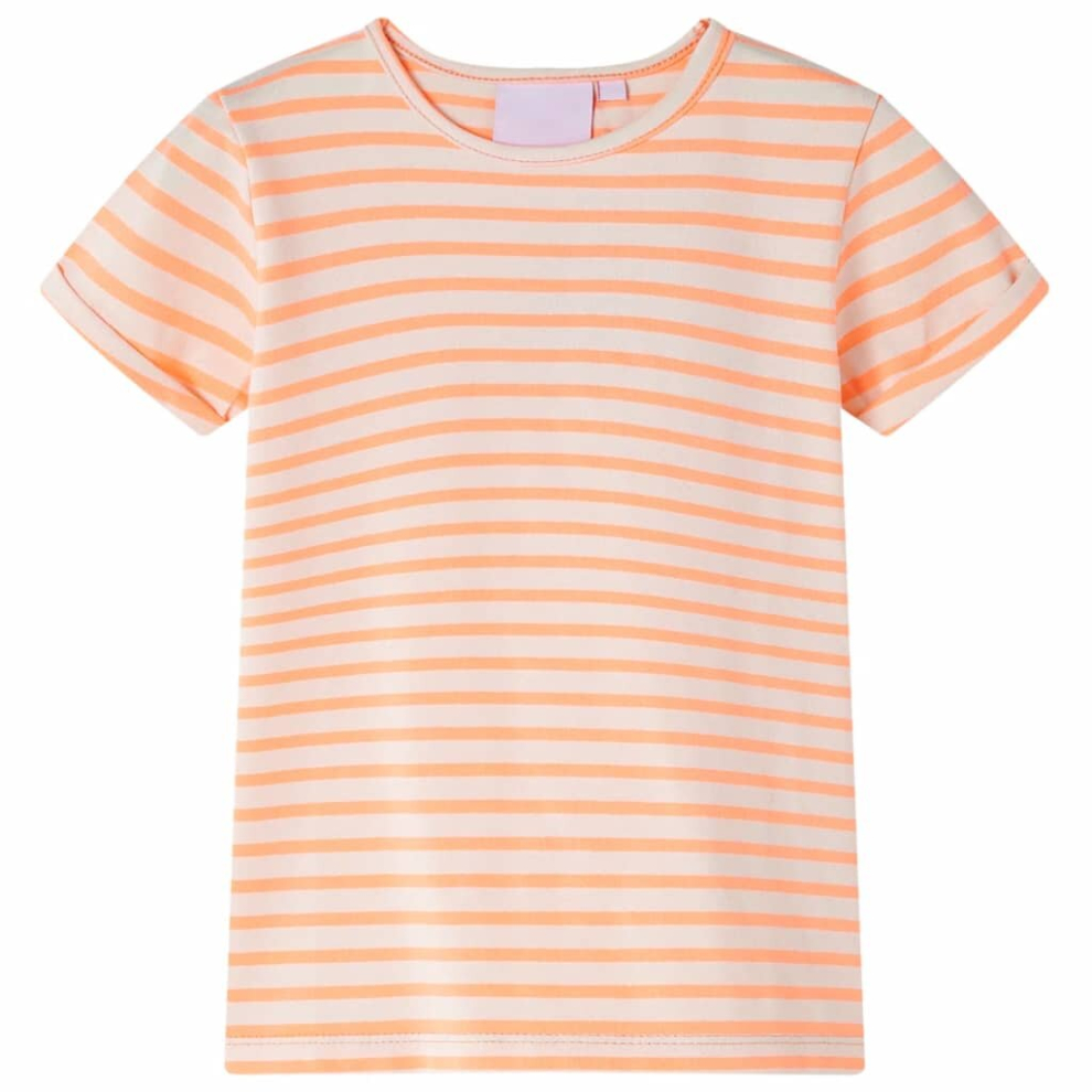 (orange, 92) Kids' T-shirt Short Sleeves Children's T Shirt Kids' Tops Tee Stripe Design