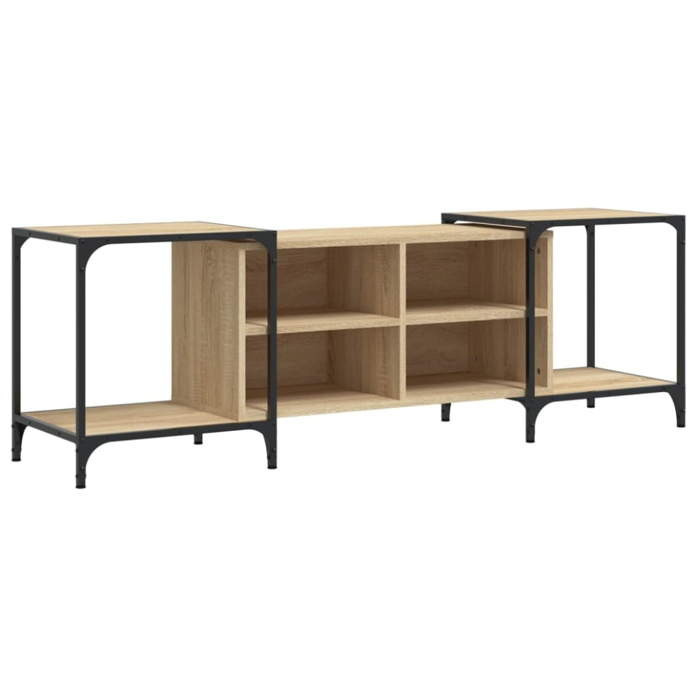 Vidaxl (Sonoma Oak, 153 X 37 X 50 Cm) Tv Cabinet Tv Unit Media Tv Stand Entertainment Centre Engineered Wood