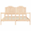 VidaXL (natural, 160 x 200 cm) vidaXL Bed Frame Bed Base Platform Bed with Headboard Small Single Solid Wood 6