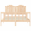 VidaXL (natural, 140 x 200 cm) vidaXL Bed Frame Bed Base Platform Bed with Headboard Small Single Solid Wood 6