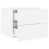 VidaXL vidaXL Wall-mounted Bedside Cabinets with LED Lights Side Table 2 pcs White 7