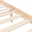 VidaXL (natural, 180 x 200 cm) vidaXL Bed Frame Bed Base Platform Bed with Headboard White Double Solid Wood 10
