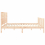 VidaXL (natural, 180 x 200 cm) vidaXL Bed Frame Bed Base Platform Bed with Headboard White Double Solid Wood 7