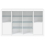 VidaXL (white) vidaXL Sideboards with LED Lights Cupboard 3 pcs Concrete Grey Engineered Wood 6