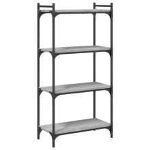 (grey sonoma, 60 x 30 x 120 cm) vidaXL Bookcase Bookshelf Storage Cabinet Rack Book Shelf Engineered Wood