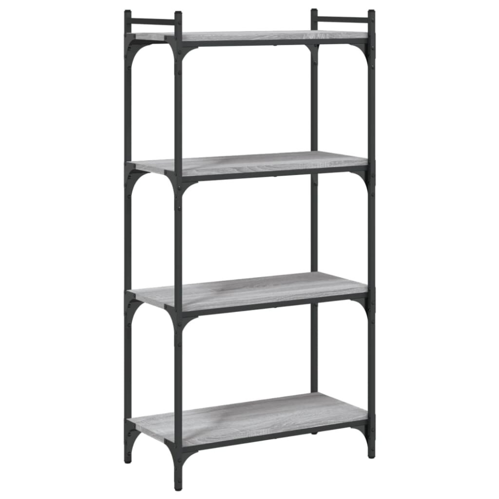 (grey sonoma, 60 X 30 X 120 cm) vidaXL Bookcase Bookshelf Storage Cabinet Rack Book Shelf Engineered Wood