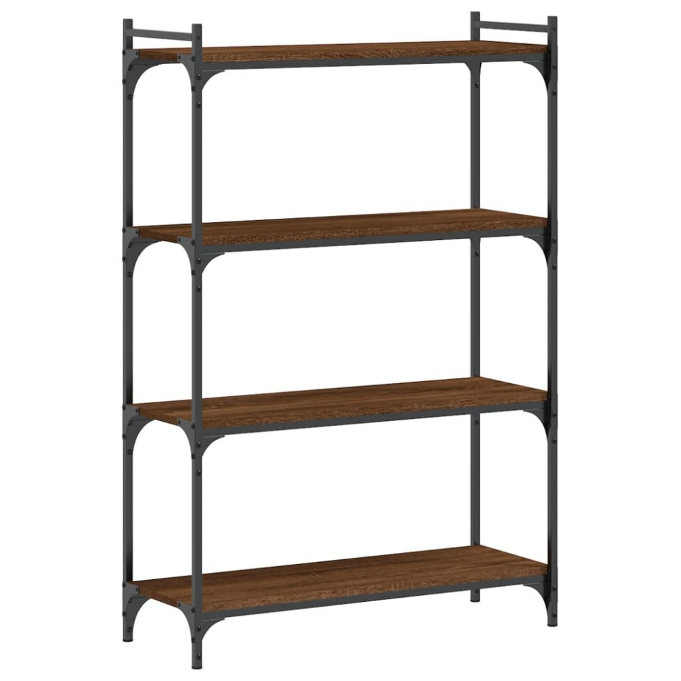 Vidaxl (Brown Oak, 80 X 30 X 120 Cm) Bookcase Bookshelf Storage Cabinet Rack Book Shelf Engineered Wood