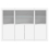 VidaXL (white) vidaXL Sideboards with LED Lights Cupboard 3 pcs Concrete Grey Engineered Wood 6