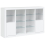 VidaXL (white) vidaXL Sideboards with LED Lights Cupboard 3 pcs Concrete Grey Engineered Wood 5