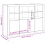 VidaXL (white) vidaXL Sideboards with LED Lights Cupboard 3 pcs Concrete Grey Engineered Wood 4