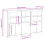 VidaXL (concrete grey) vidaXL Sideboard with LED Lights Home Cupboard Side Cabinet Storage Highboard 4