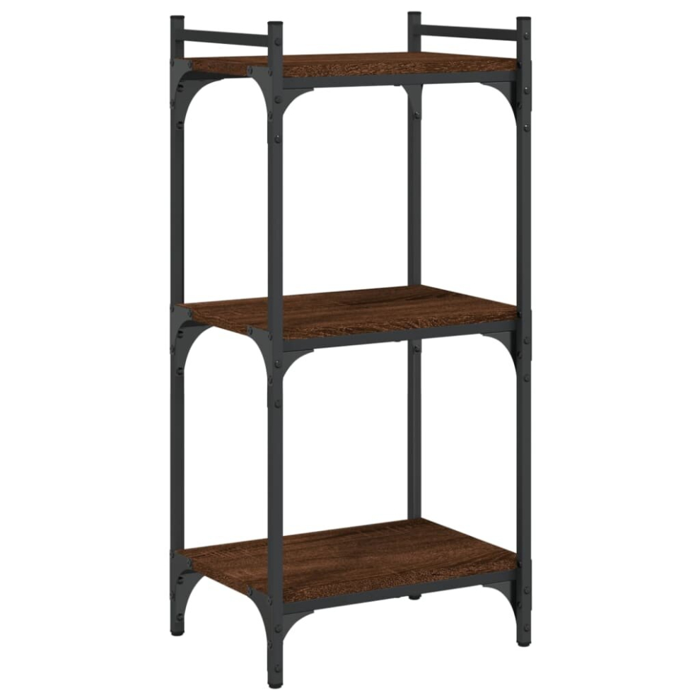 (brown oak, 40 x 30 x 86 cm) vidaXL Bookcase Bookshelf Storage Cabinet Rack Book Shelf Engineered Wood