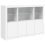VidaXL (white) vidaXL Sideboards with LED Lights Cupboard 3 pcs Concrete Grey Engineered Wood 5