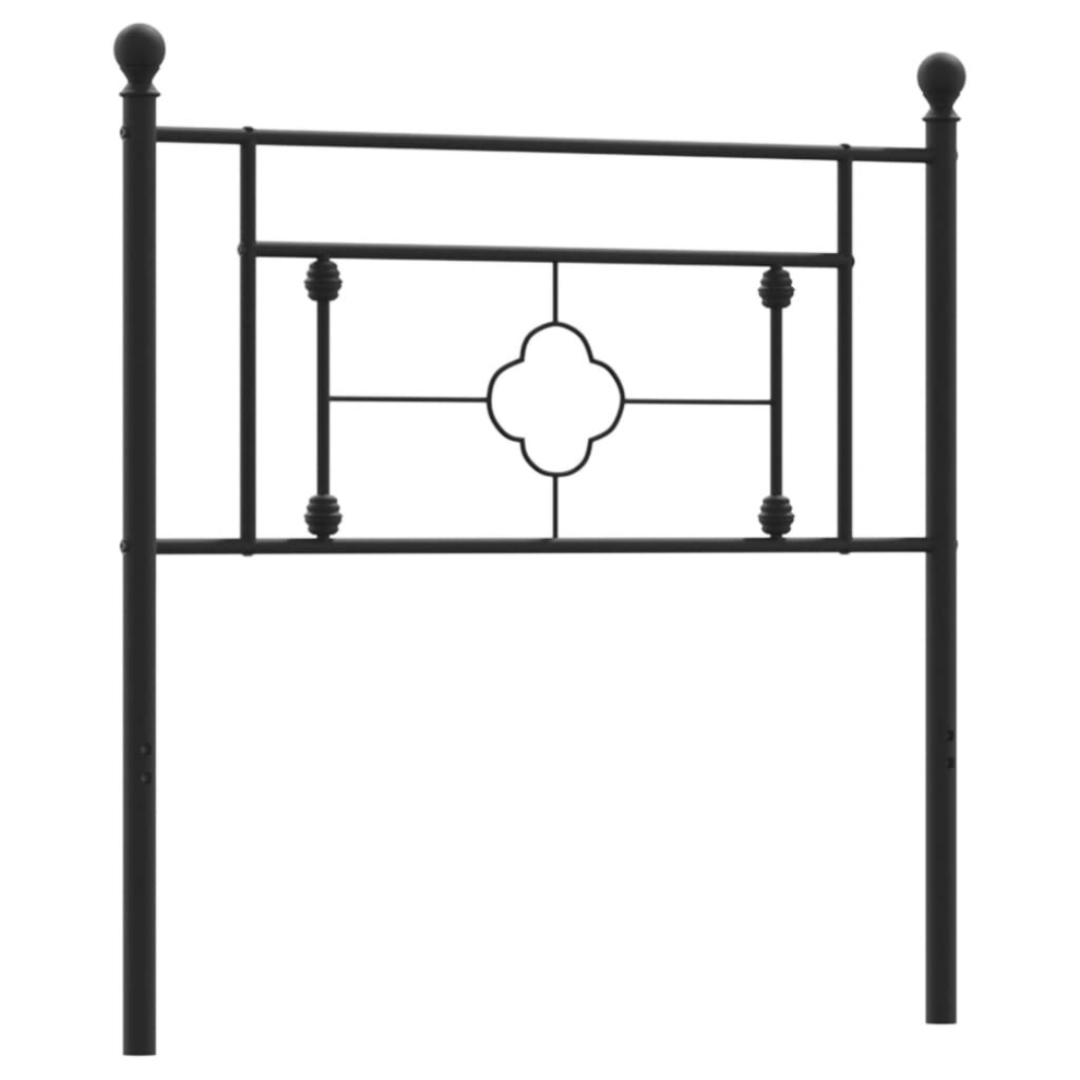 (black, 90 cm) vidaXL Metal Headboard Bedroom Home Decorative Bed Header Metal Bed Headboard