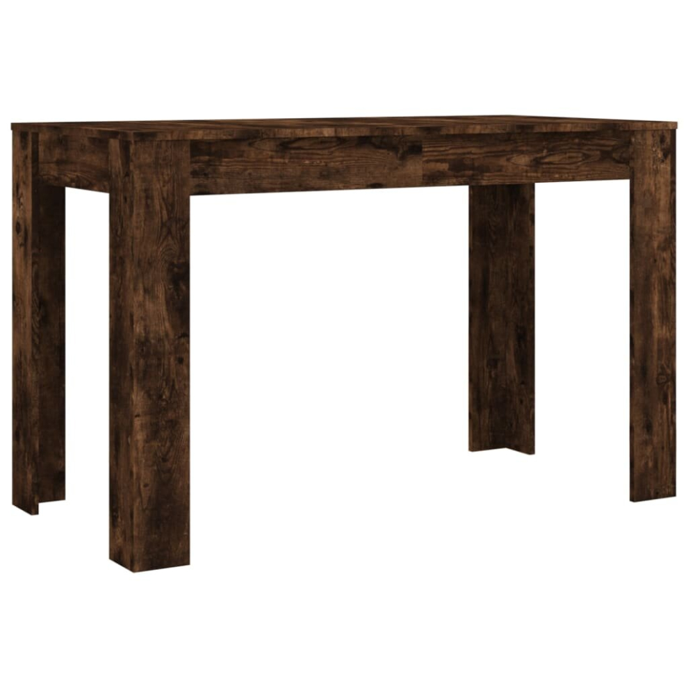 vidaXL Dining Table Kitchen Side Table Dinner Table Smoked Oak Engineered Wood