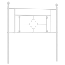 (white, 100 cm) vidaXL Metal Headboard Bedroom Home Decorative Bed Header Metal Bed Headboard