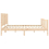 VidaXL (natural, 180 x 200 cm) vidaXL Bed Frame Bed Base Platform Bed with Headboard Small Single Solid Wood 7