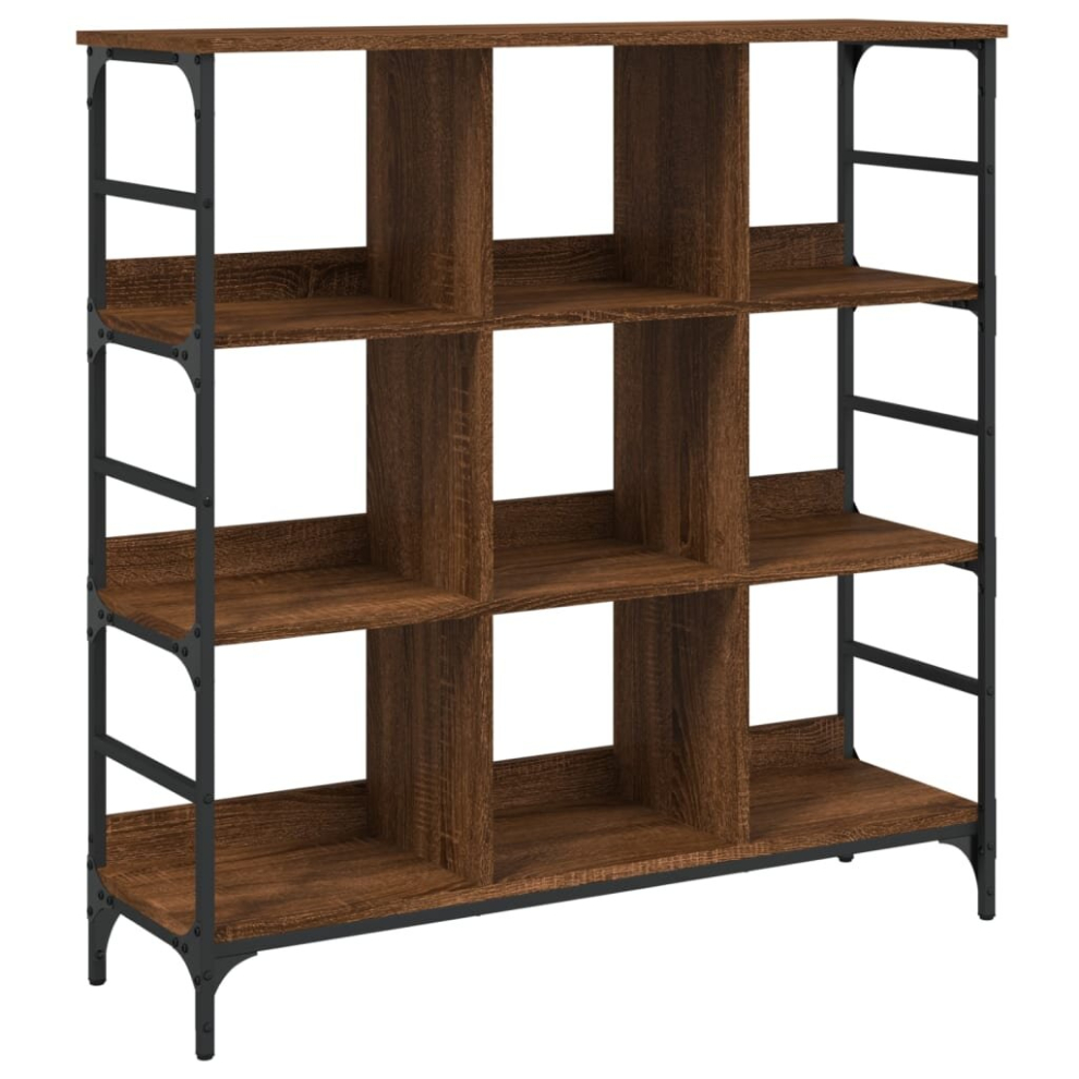 Vidaxl (Brown Oak, 102 X 32 X 103.5 Cm) Sideboard Storage Cabinet Cupboard Cabinet Highboard Engineered Wood