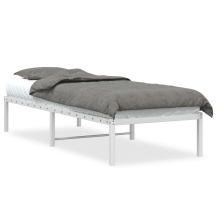 (white, 80 x 200 cm) vidaXL Metal Bed Frame Home Bedroom Bed Base Mattress Foundation Bedstead