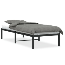 (black, 80 x 200 cm) vidaXL Metal Bed Frame Home Bedroom Bed Base Mattress Foundation Bedstead
