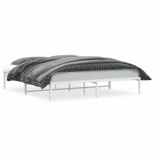(white, 180 x 200 cm) vidaXL Metal Bed Frame Home Bedroom Bed Base Mattress Foundation Bedstead