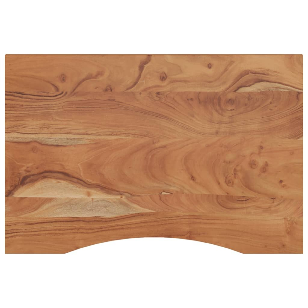 Vidaxl (80 X 60 X 2.5 Cm) Desk Top Replacement Dining Table Top Rectangular Solid Wood Acacia