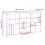 VidaXL (concrete grey) vidaXL Sideboard with LED Lights Home Cupboard Side Cabinet Storage Highboard 4