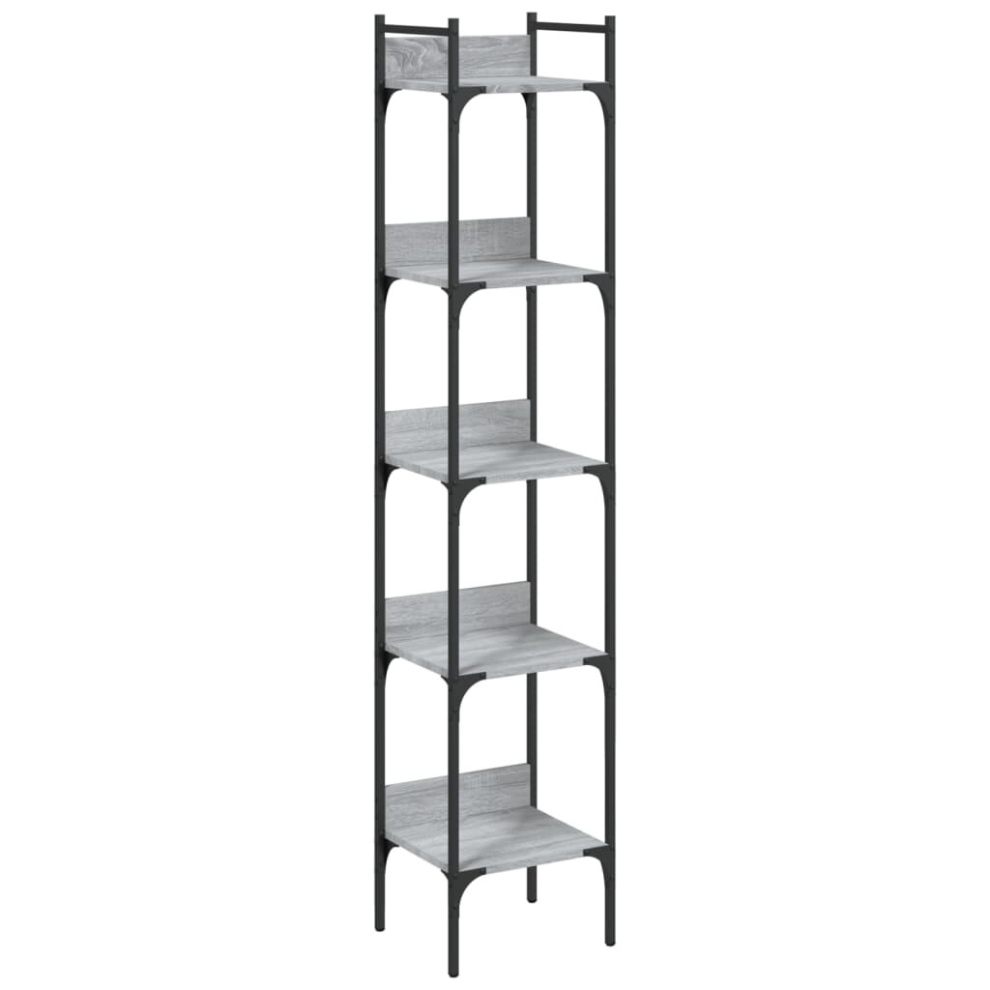 (grey sonoma, 35 x 30 x 174 cm) vidaXL Bookshelf Bookcase Storage Cabinet Shelving Unit Rack Engineered Wood