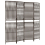 VidaXL vidaXL Room Divider 4 Panels Privacy Screen Balcony Screen Brown Poly Rattan 1