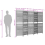 VidaXL vidaXL Room Divider 5 Panels Privacy Screen Balcony Screen Black Poly Rattan 4