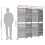VidaXL vidaXL Room Divider 4 Panels Privacy Screen Balcony Screen Brown Poly Rattan 9