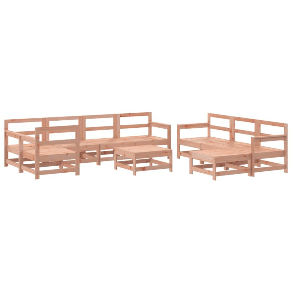 (natural douglas) vidaXL Garden Lounge Set Outdoor Sofa Set Corner Sofa 10 Piece Solid Wood Pine