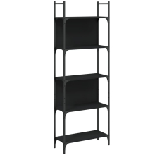 (black, 60.5 x 24 x 166.5 cm) vidaXL Bookshelf Bookcase Storage Cabinet Shelving Unit Rack Engineered Wood