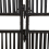 VidaXL vidaXL Room Divider 4 Panels Privacy Screen Balcony Screen Black Poly Rattan 7