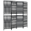 VidaXL vidaXL Room Divider 4 Panels Privacy Screen Balcony Screen Black Poly Rattan 2