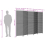 VidaXL vidaXL Room Divider 5 Panels Privacy Screen Balcony Screen Black Poly Rattan 9
