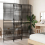 VidaXL vidaXL Room Divider 4 Panels Privacy Screen Balcony Screen Black Poly Rattan 3