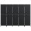 VidaXL vidaXL Room Divider 5 Panels Privacy Screen Balcony Screen Black Poly Rattan 5