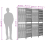 VidaXL vidaXL Room Divider 4 Panels Privacy Screen Balcony Screen Black Poly Rattan 4
