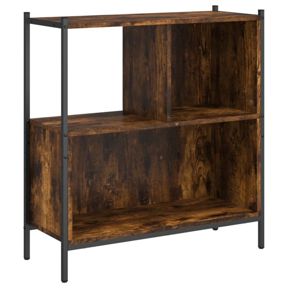 Vidaxl (Smoked Oak) Bookcase Bookshelf Storage Cabinet Shelving Unit Rack Engineered Wood