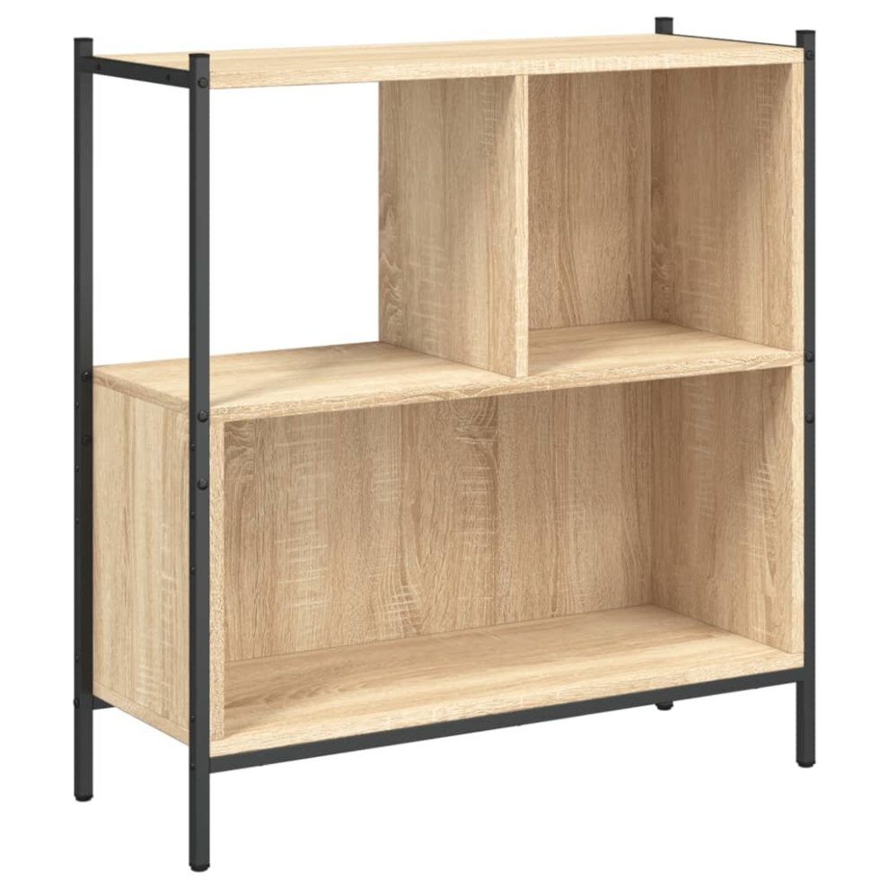 (sonoma oak) vidaXL Bookcase Bookshelf Storage Cabinet Shelving Unit Rack Engineered Wood