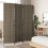 VidaXL vidaXL Room Divider 4 Panels Privacy Screen Balcony Screen Grey Poly Rattan 3