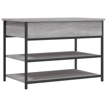 (grey sonoma) vidaXL Shoe Bench Hallway Shoe Cabinet Storage Bench Seat Engineered Wood