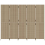 VidaXL vidaXL Room Divider 5 Panels Privacy Screen Balcony Screen Beige Poly Rattan 5